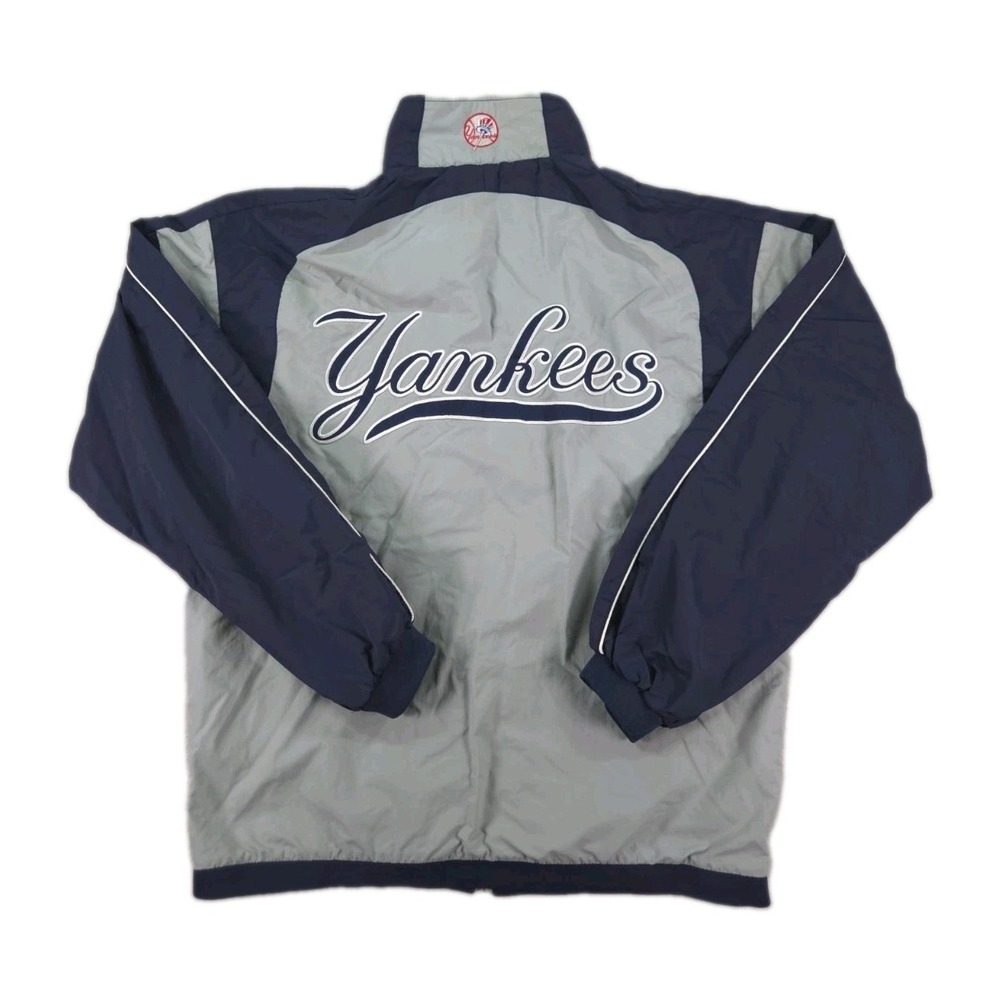 New York Yankees Majestic Jacket Mens Large Embroidered Full‎ Zip